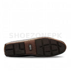 Braided Moccasin Loafer Dark Brown