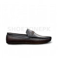 Braided Moccasin Loafer Dark Brown