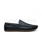 Plain Moccasin Loafer Jet Black