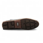Plain Moccasin Loafer Dark Brown