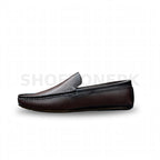 Plain Moccasin Loafer Dark Brown