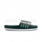 NK Slide Green White Logo Print
