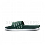 NK Slide Green White Logo Print