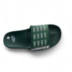 NK Slide Green White Logo Print