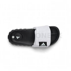 AD Adidas Comfort Slide Thick Sole White Black Logo