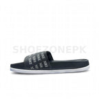 NK Slide Black White Logo Print