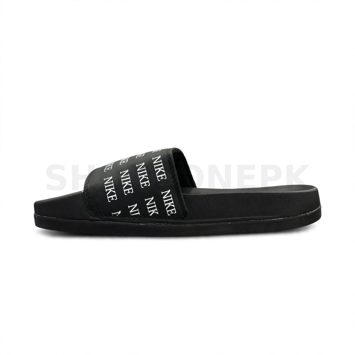 NK Slide Full Black Logo Print