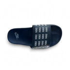 NK Slide Blue White Logo Print