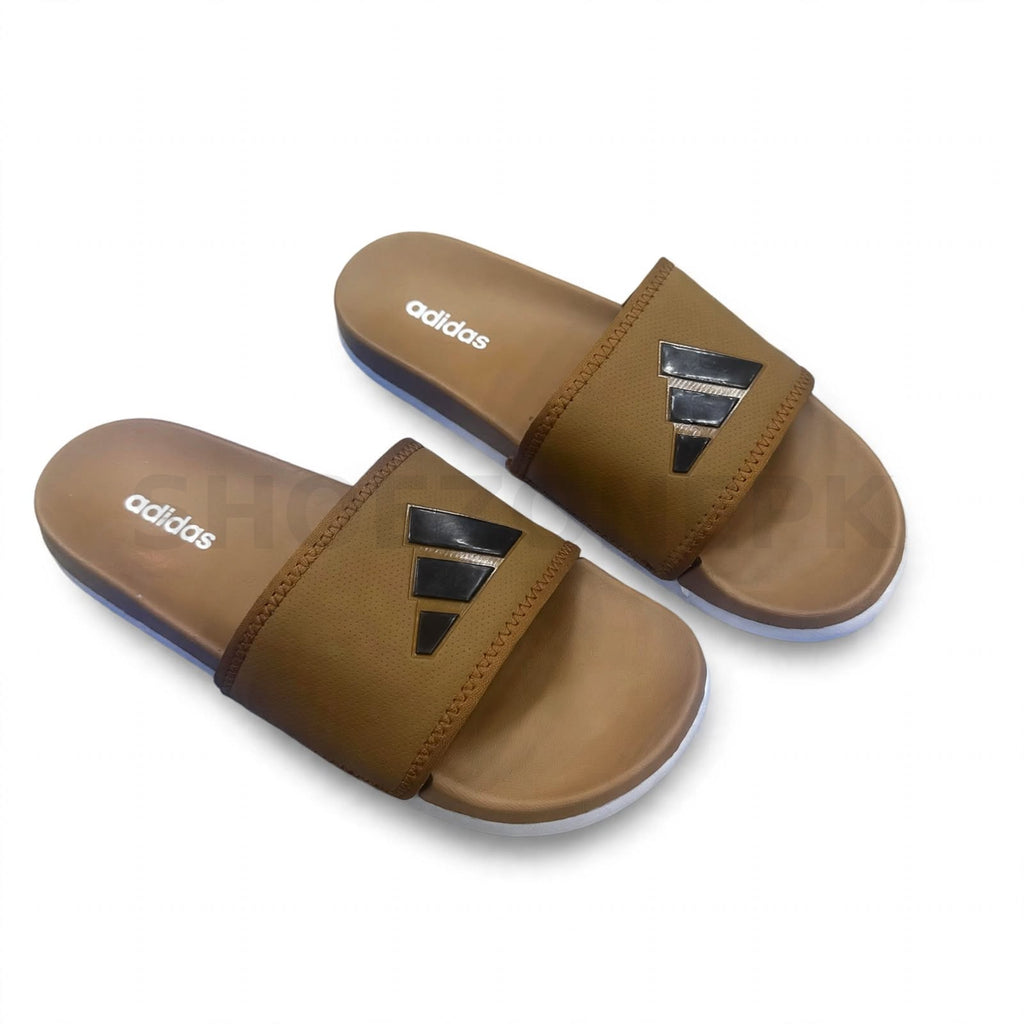 AD Slide Brown Black Big Logo