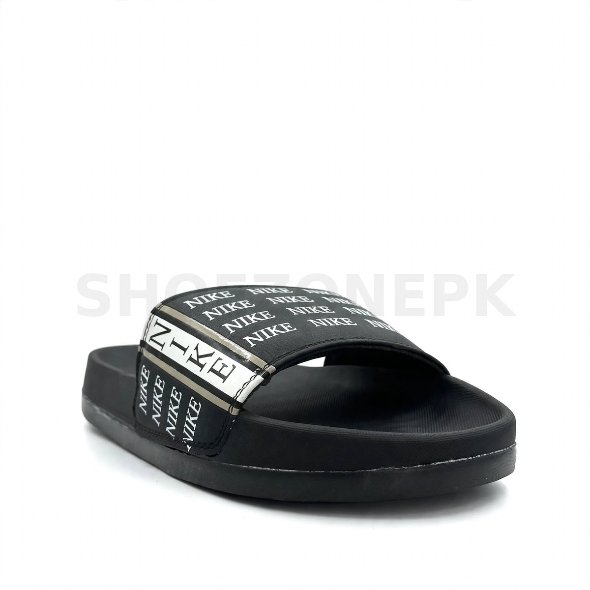 NK Slide Full Black Logo Print