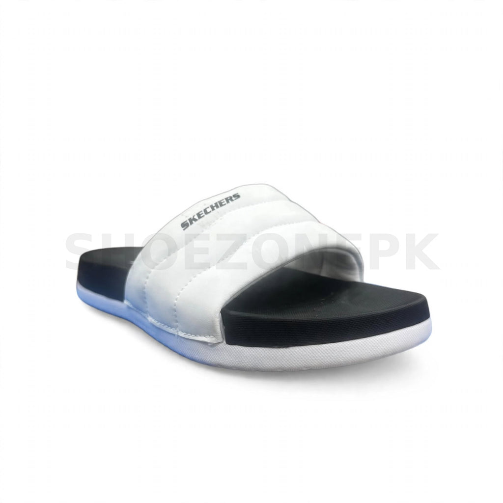 SK Slide White Black Hyper Burst