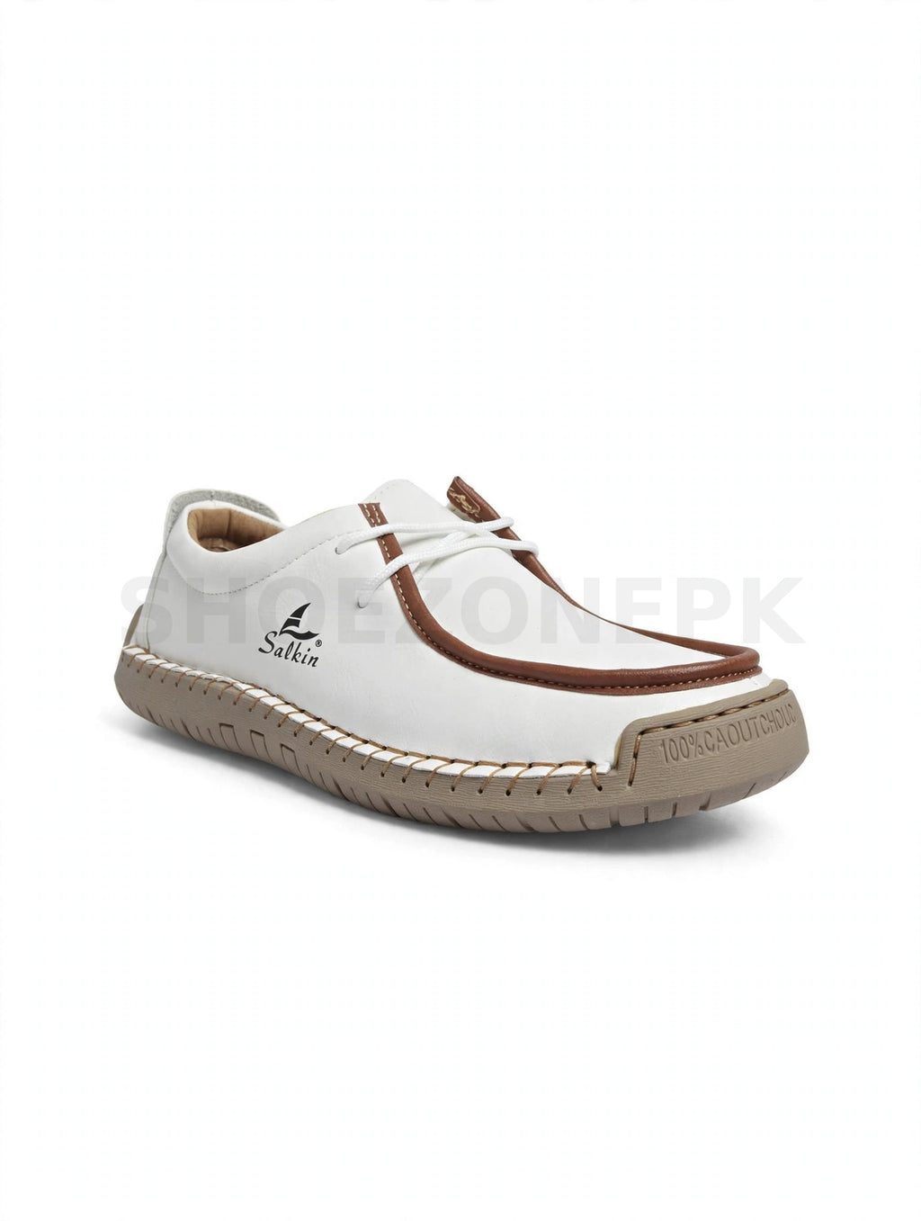Salkin Loafer White Brown