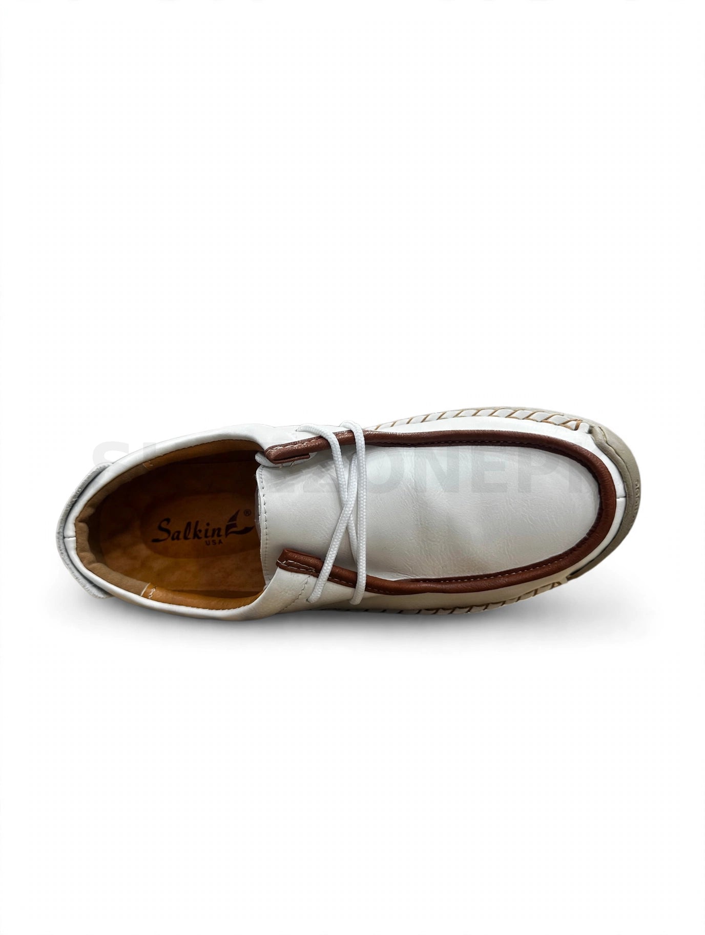 Salkin Loafer White Brown