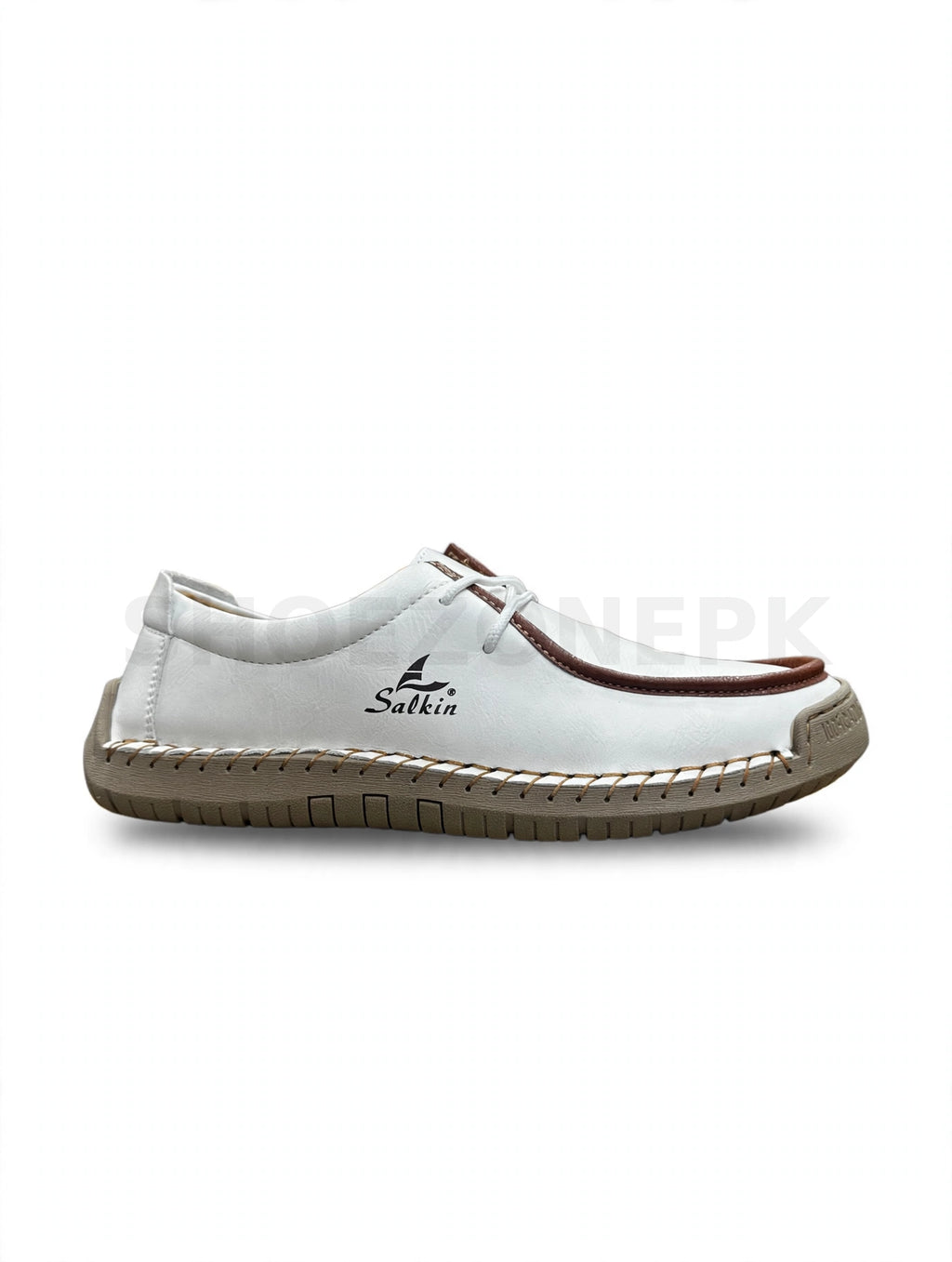 Salkin Loafer White Brown