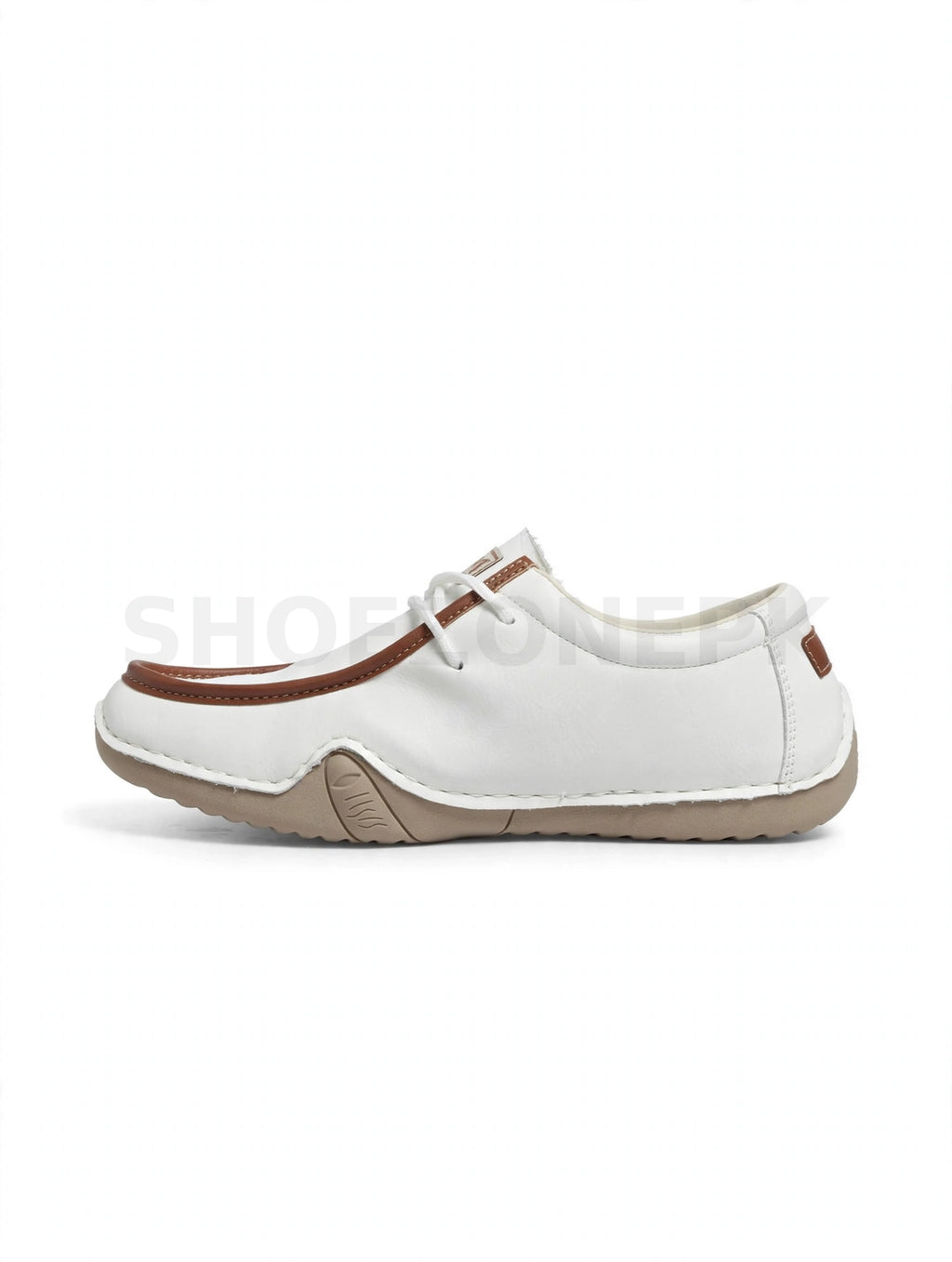 Salkin Wave Loafer White Brown