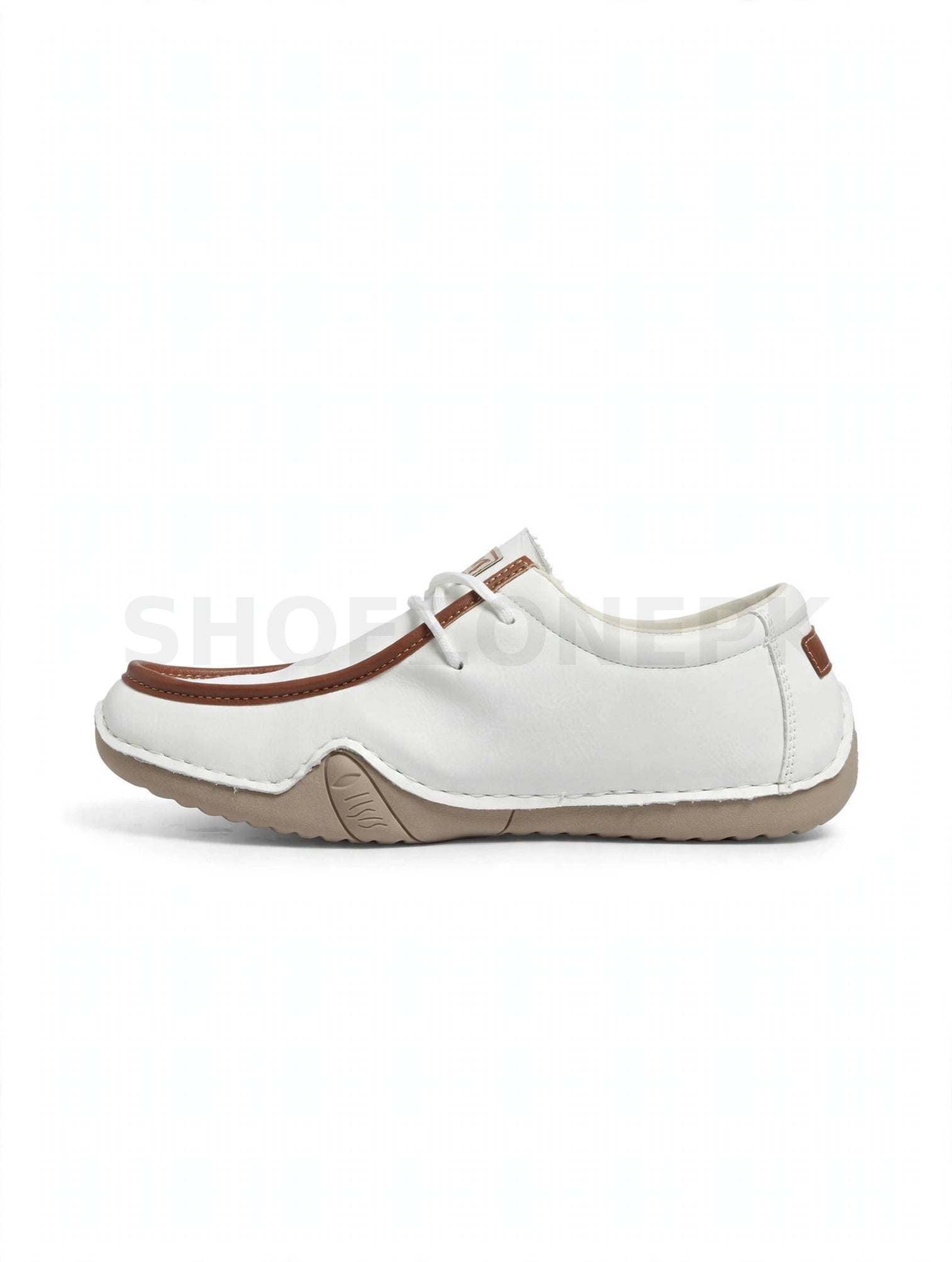 Salkin Wave Loafer White Brown