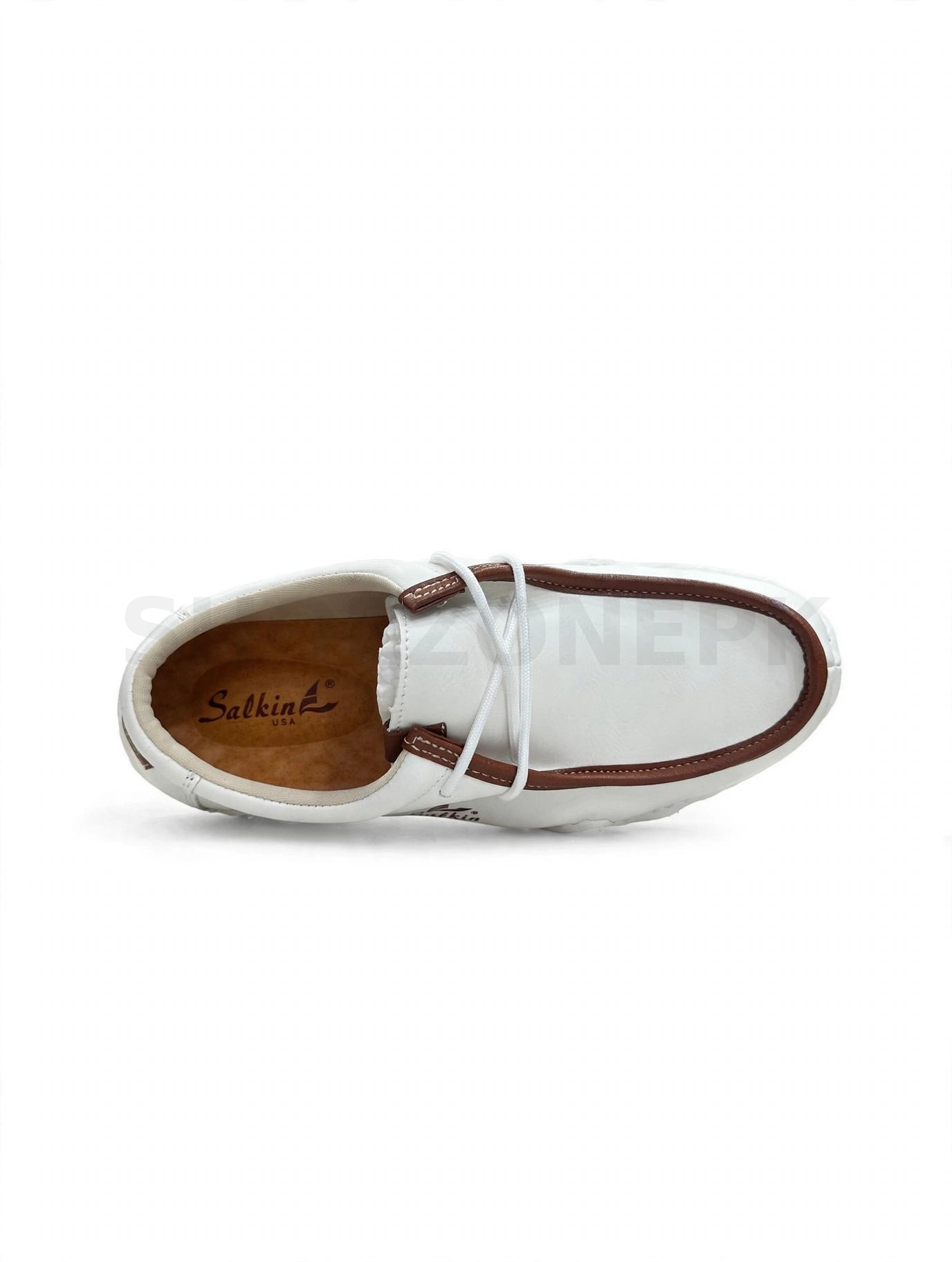 Salkin Wave Loafer White Brown