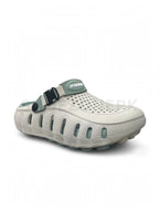 Crocs Off-White with Sage Teal Medicated Sole
