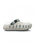 Crocs Off-White with Sage Teal Medicated Sole