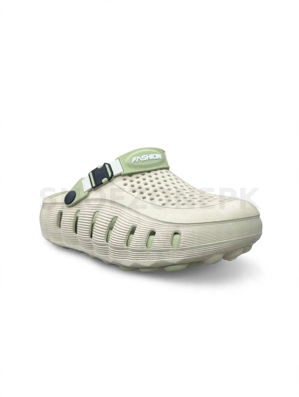 Crocs Cream Green Medicated Sole