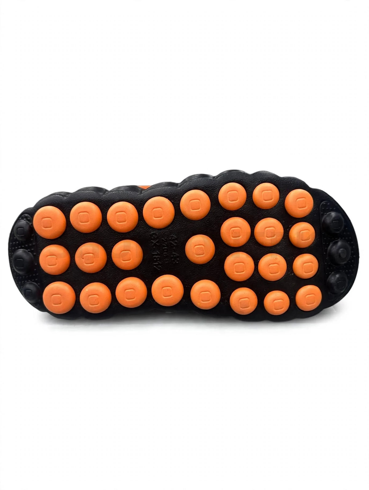 Crocs Black Orange Medicated Sole