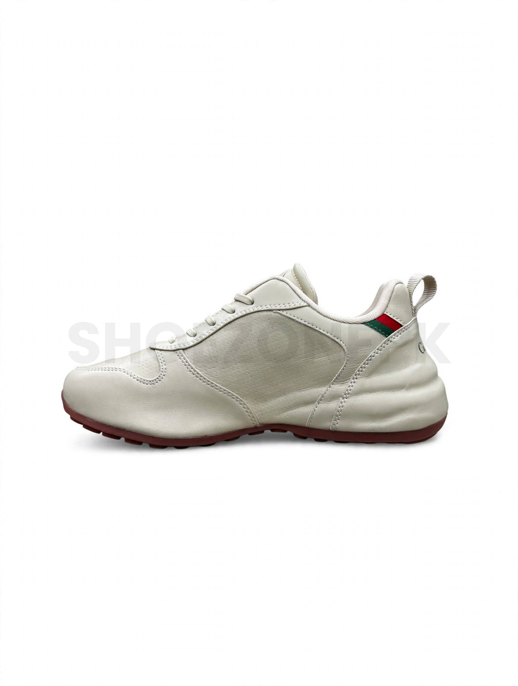Crocodile Leather Sneaker Cream Green UNISEX