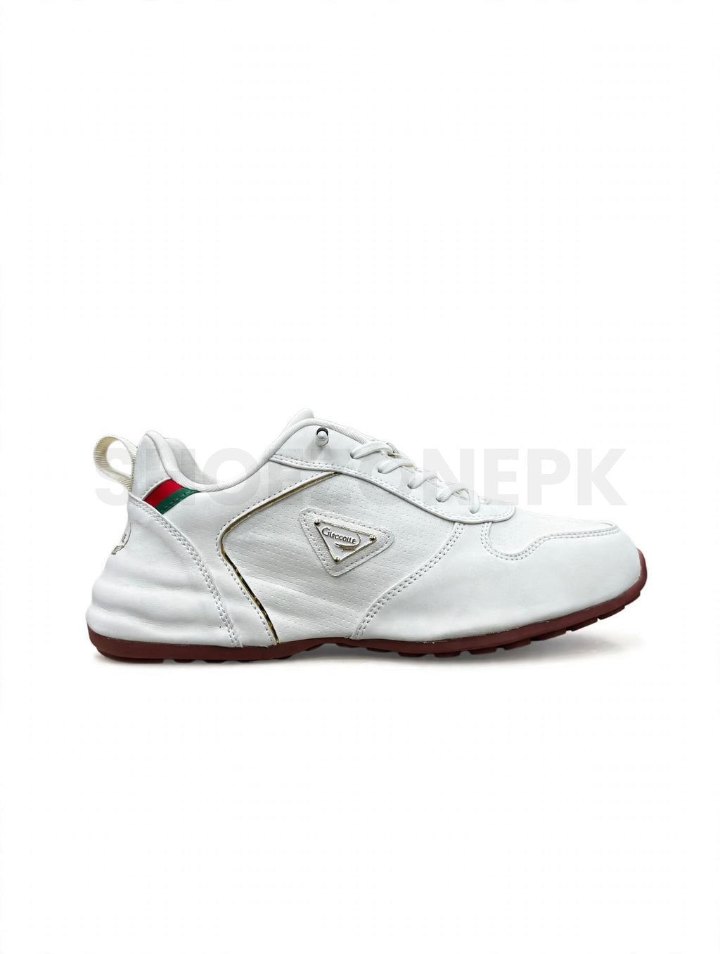 Crocodile Leather Sneaker White UNISEX
