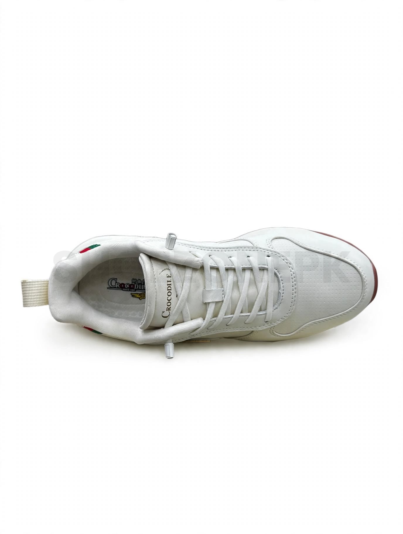 Crocodile Leather Sneaker White UNISEX