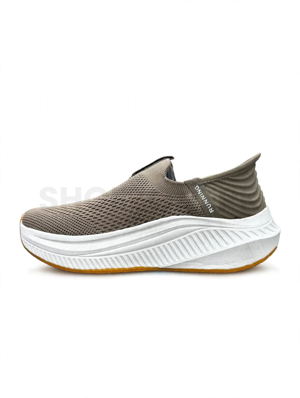 SK Running Slip-On Medicated Beige Khaki White