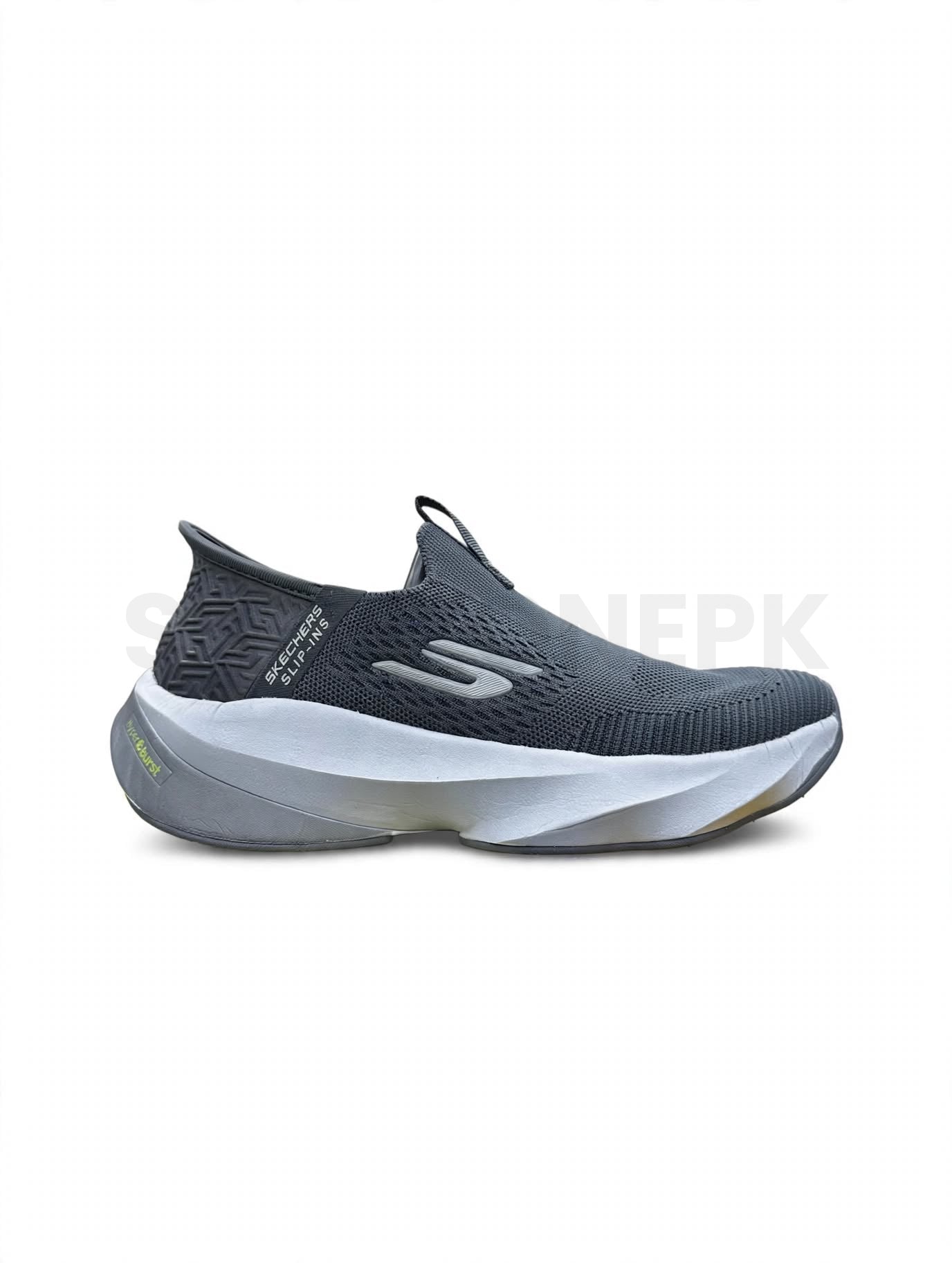 SK Slip-Ins Hyper Burst Dark Grey with Grey midsole and Gum sole