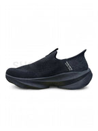 SK Slip-Ins Hyper Burst All Black with Grey S logo with Black midsole and Gum sole