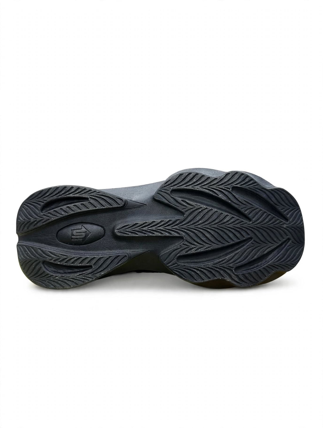 SK Slip-Ins Hyper Burst All Black with Grey S logo with Black midsole and Gum sole
