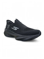 SK Slip-Ins Hyper Burst All Black with Grey S logo with Black midsole and Gum sole