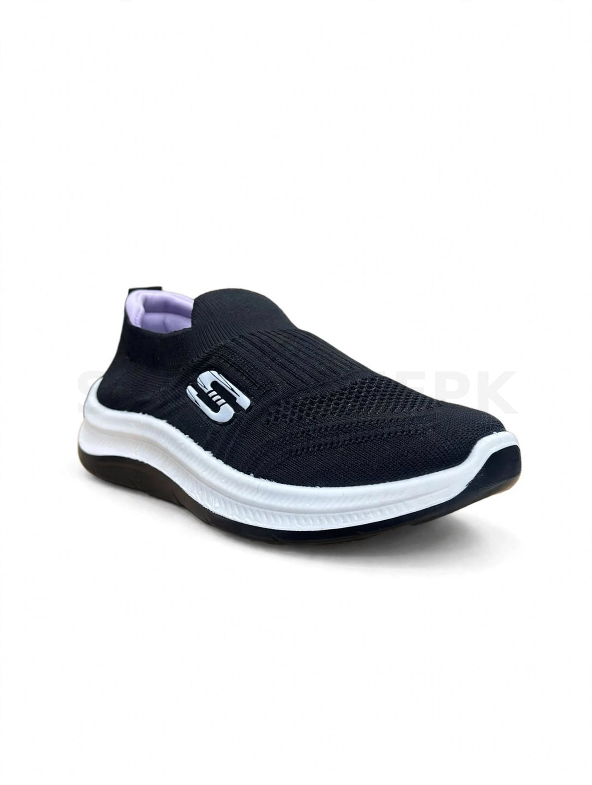 SK High-ankle sock slip-on Black White