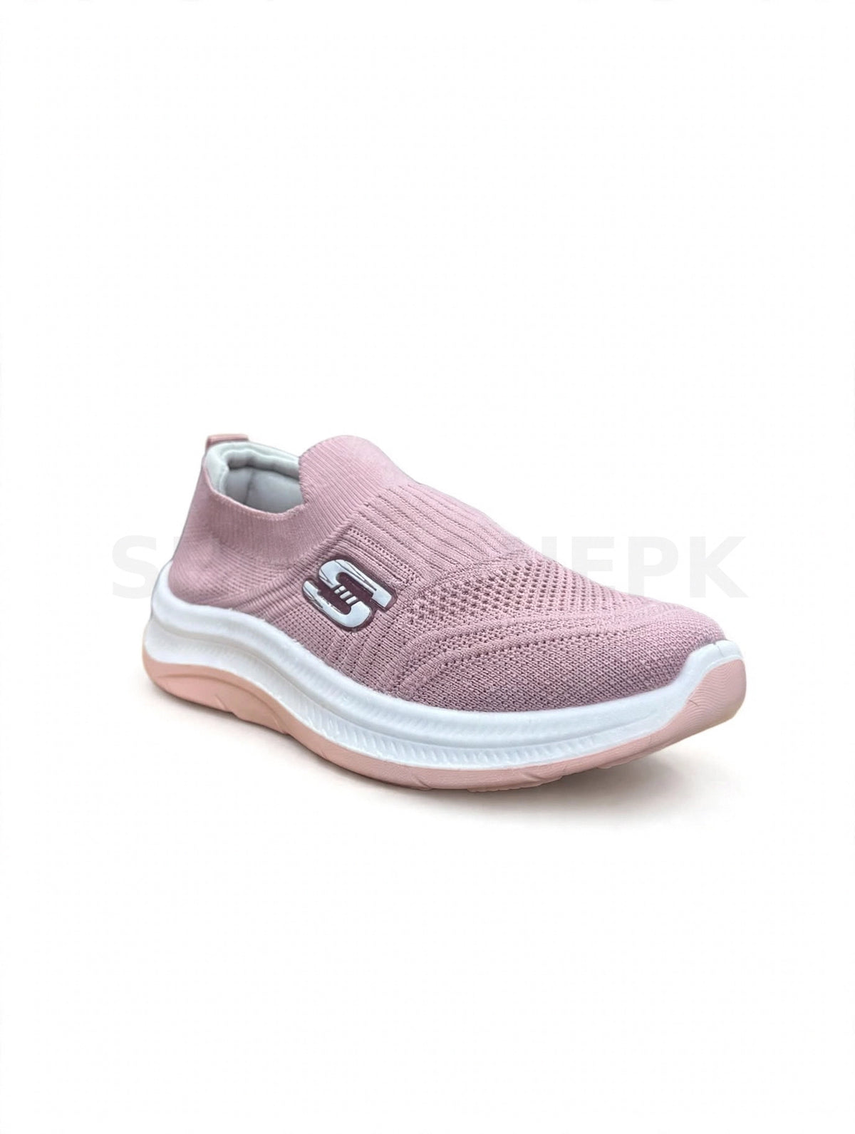 SK High-ankle sock slip-on Light Pink White