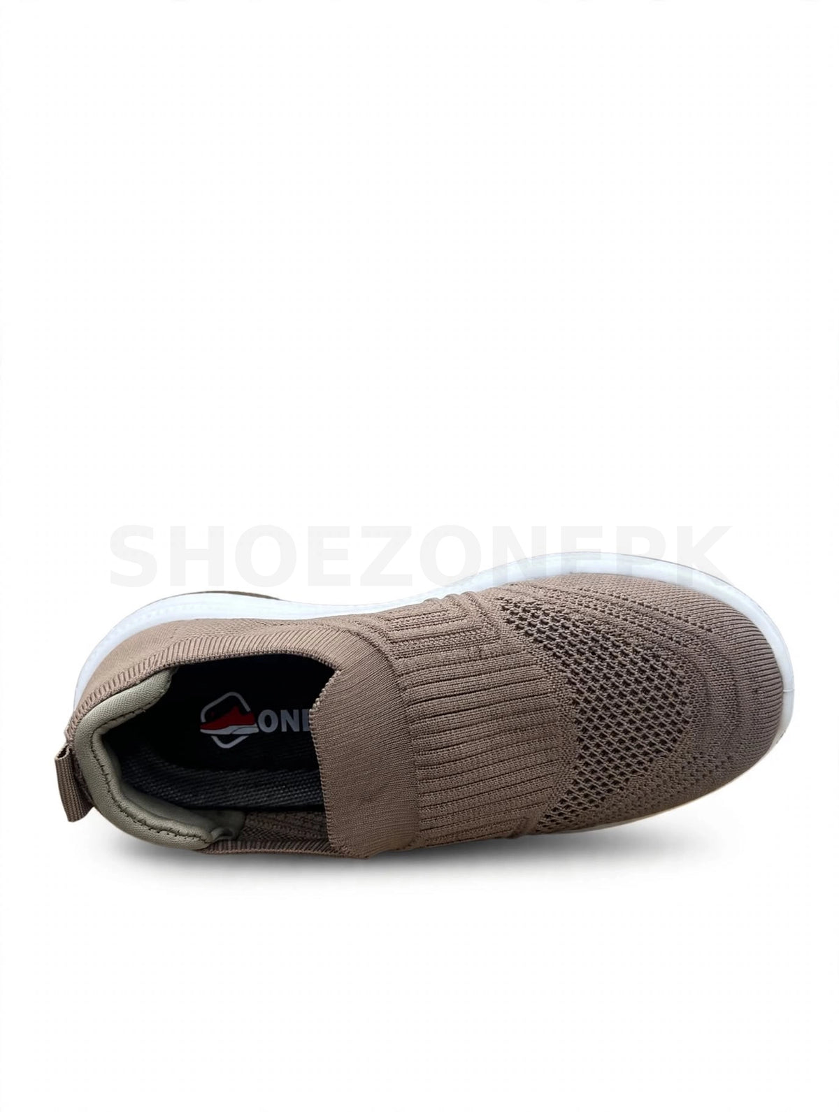 SK High-ankle sock slip-on Taupe Brown White