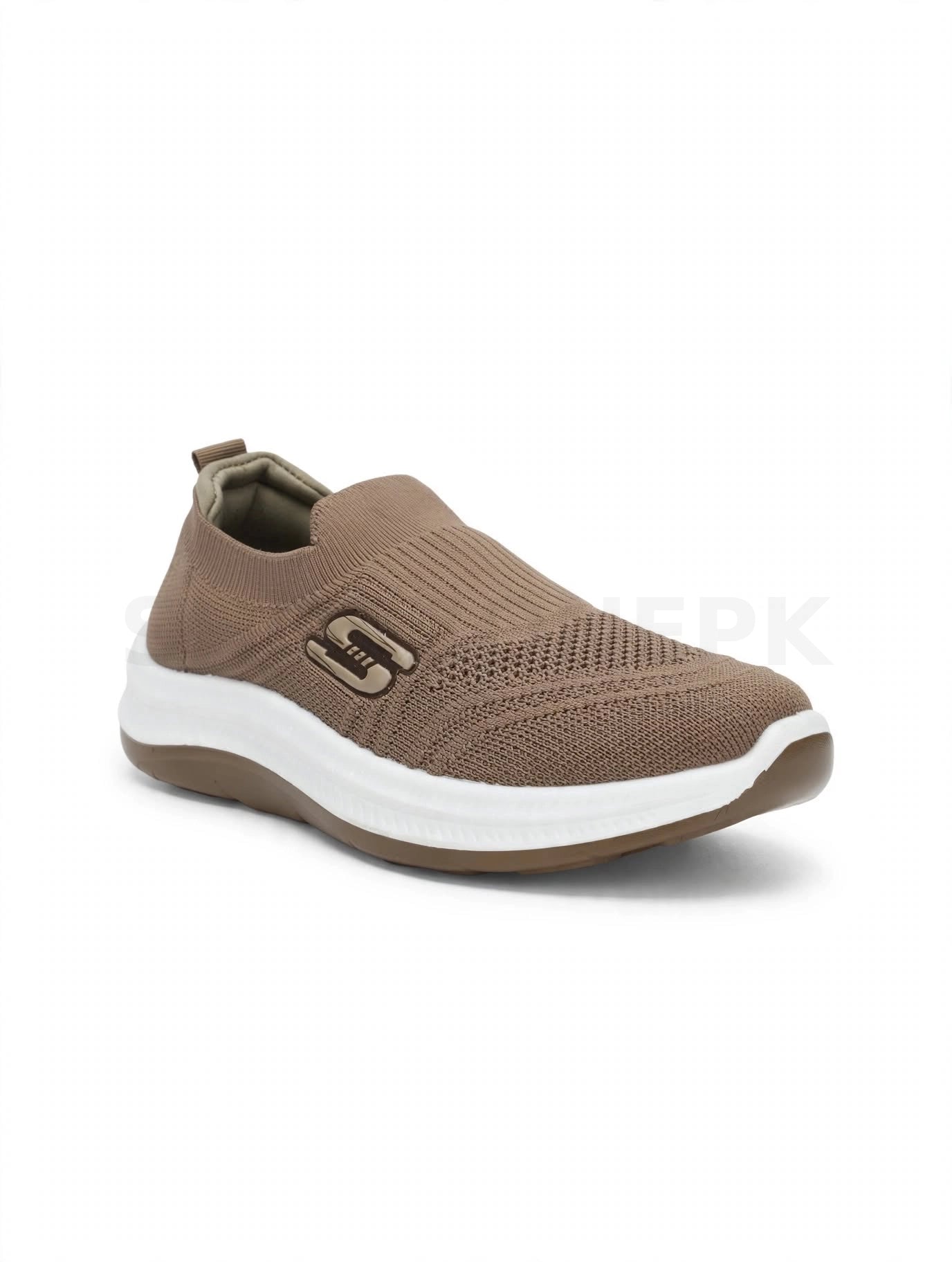 SK High-ankle sock slip-on Taupe Brown White