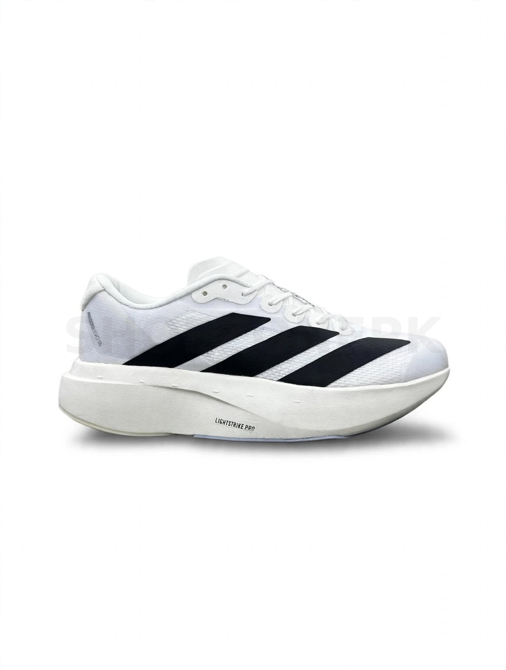 Adizero Adios Pro 3 Core White with Core Black 3-Stripes