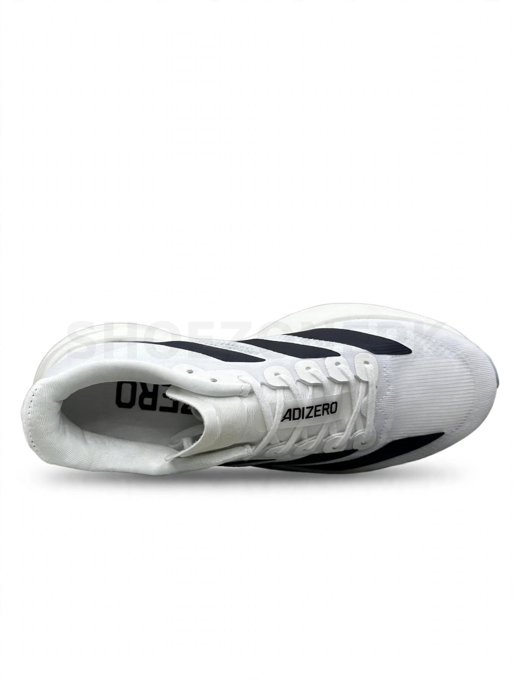 Adizero Adios Pro 3 Core White with Core Black 3-Stripes