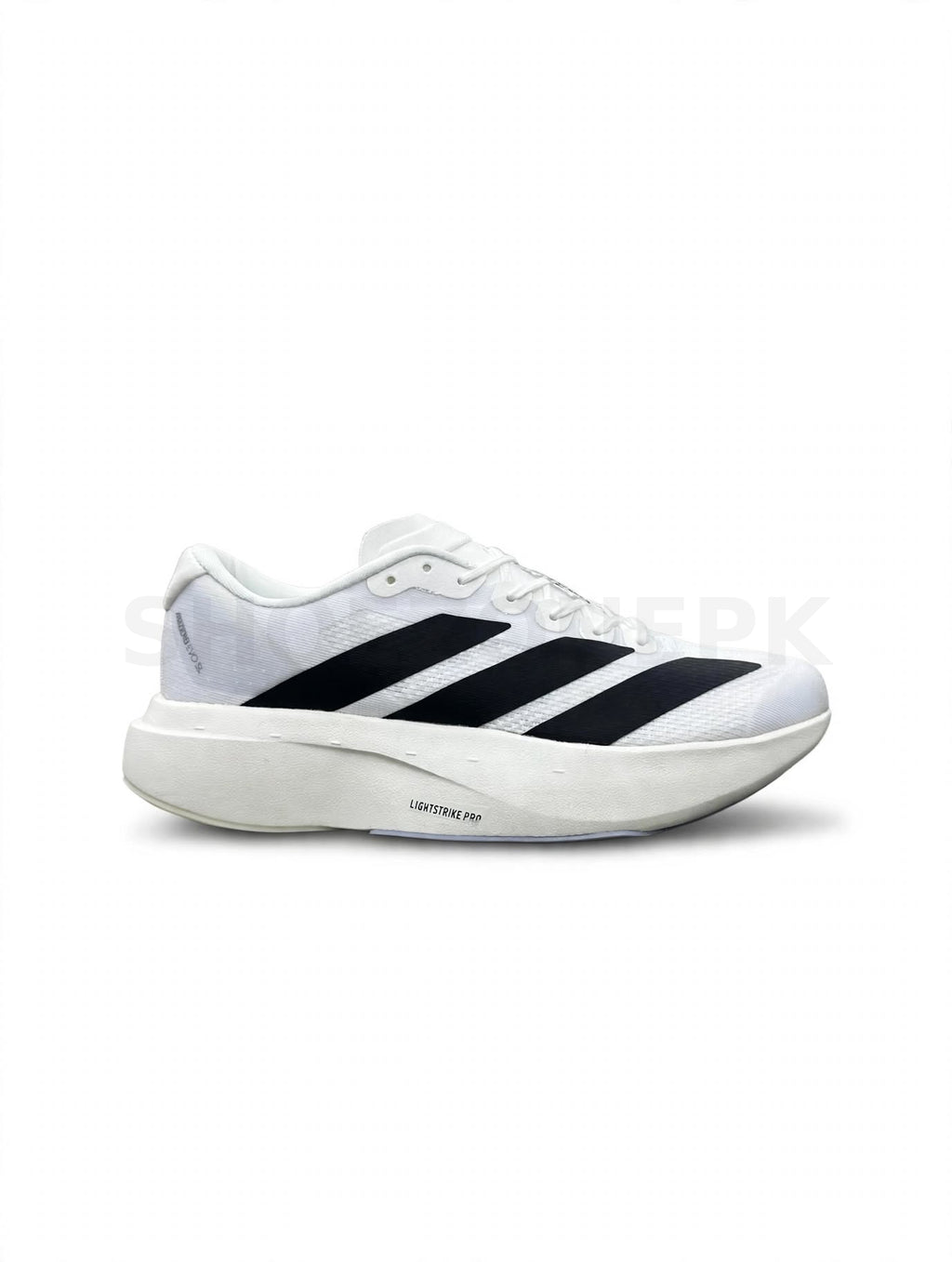 Adizero Adios Pro 3 Core White with Core Black 3-Stripes