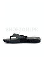 Leather Finish Flip Flop Full Black
