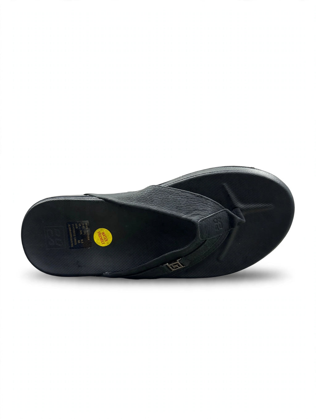 Leather Finish Flip Flop Full Black