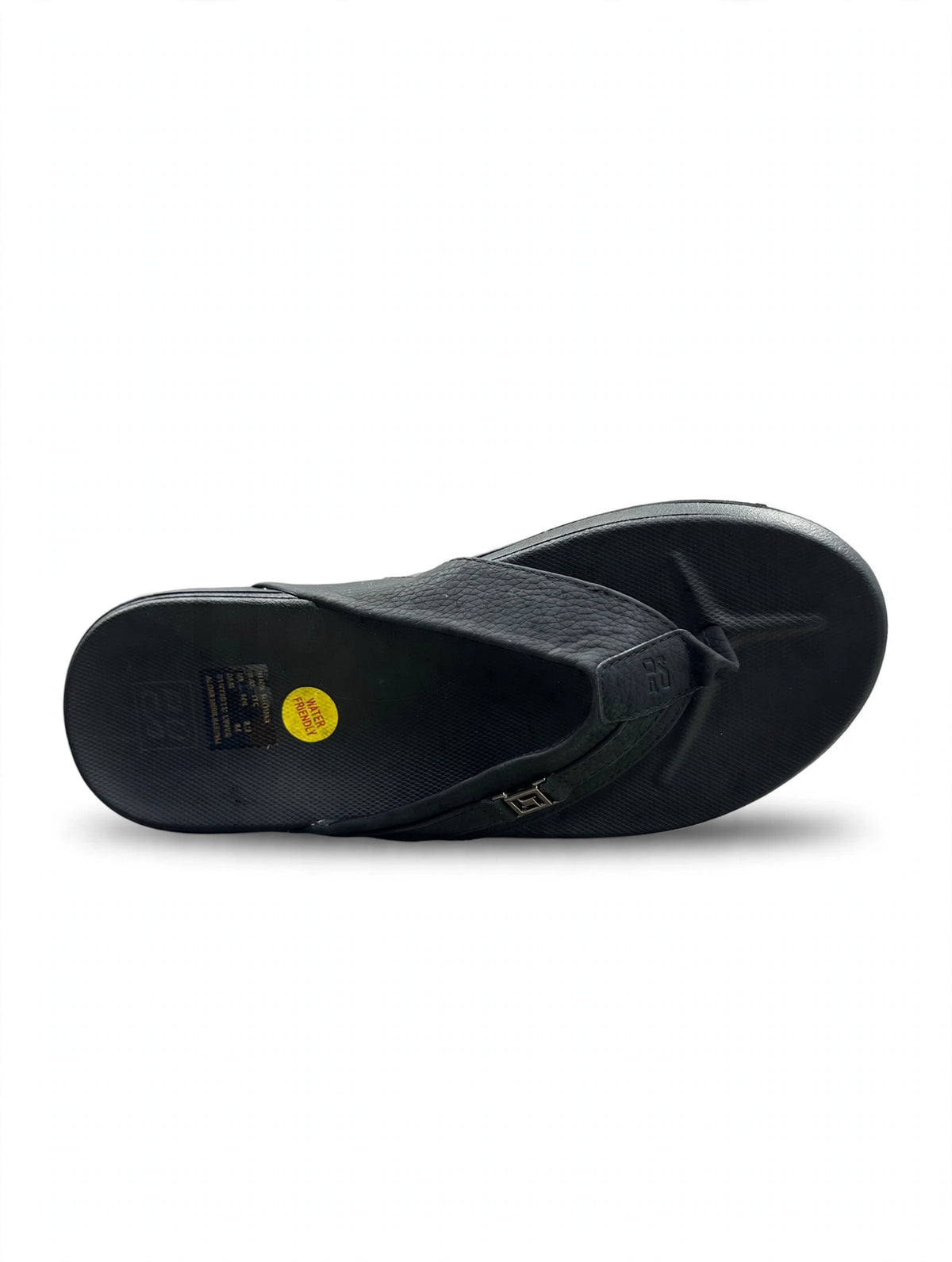 Leather Finish Flip Flop Full Black