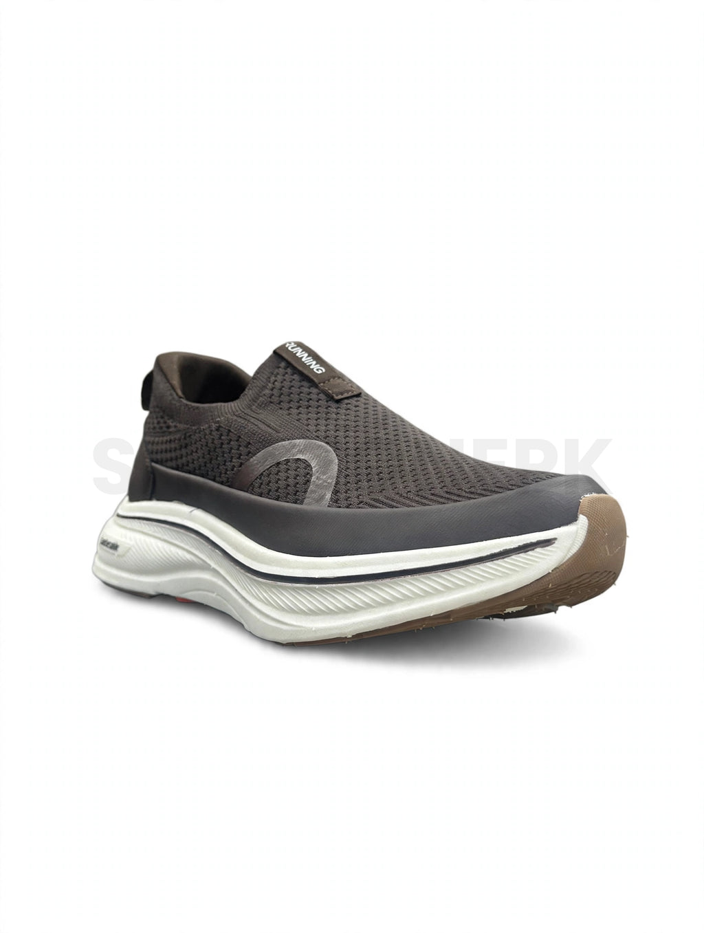 Cloud Slip-On Sock Runner Coffee Brown White