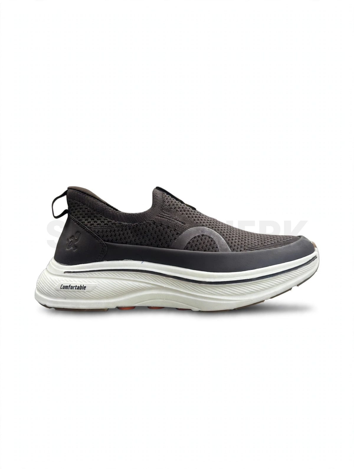 Cloud Slip-On Sock Runner Coffee Brown White