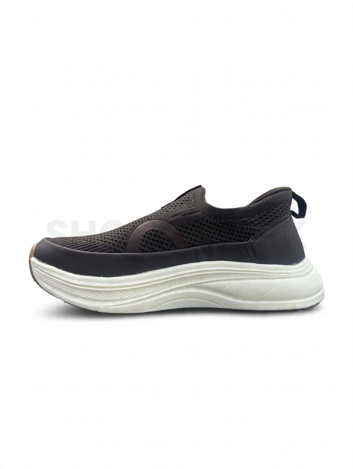 Cloud Slip-On Sock Runner Coffee Brown White