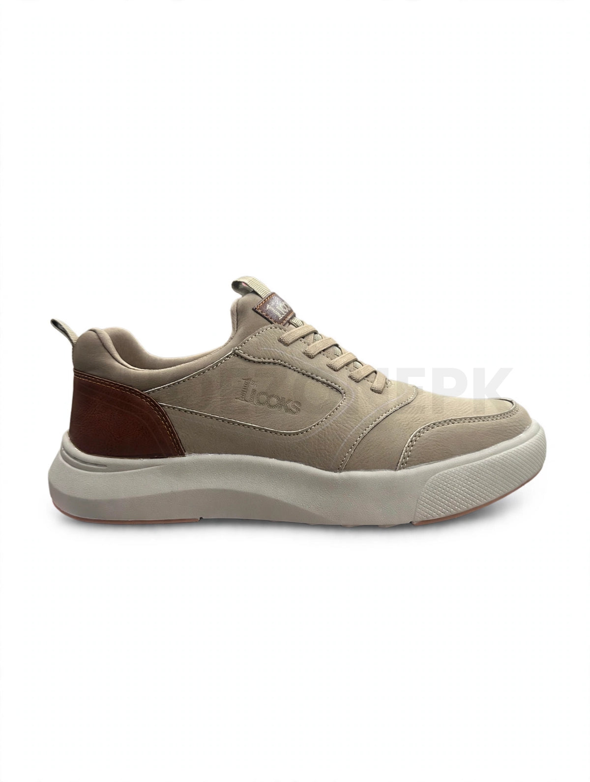 1ST LOOKS Lifestyle Street Sneaker Beige Brown