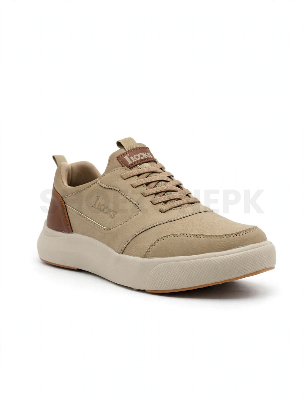 1ST LOOKS Lifestyle Street Sneaker Beige Brown
