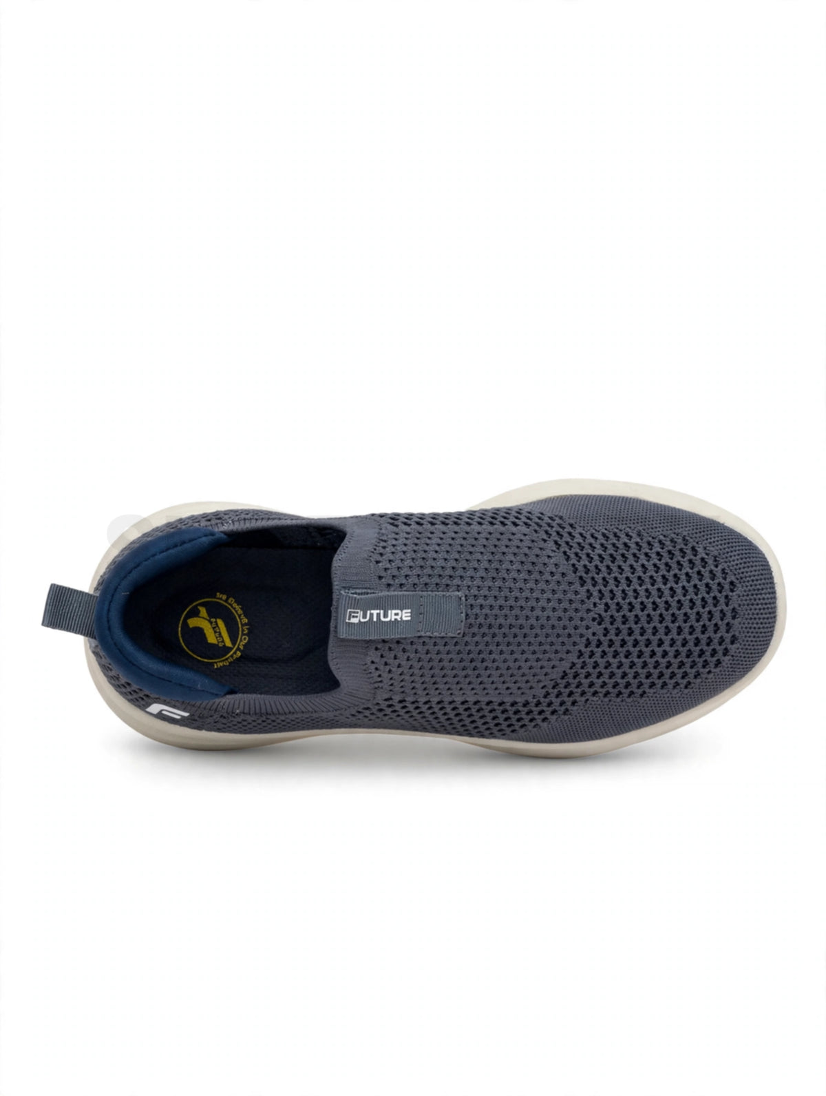 HF Sock Knit Slip-On Runner - Slate Grey White