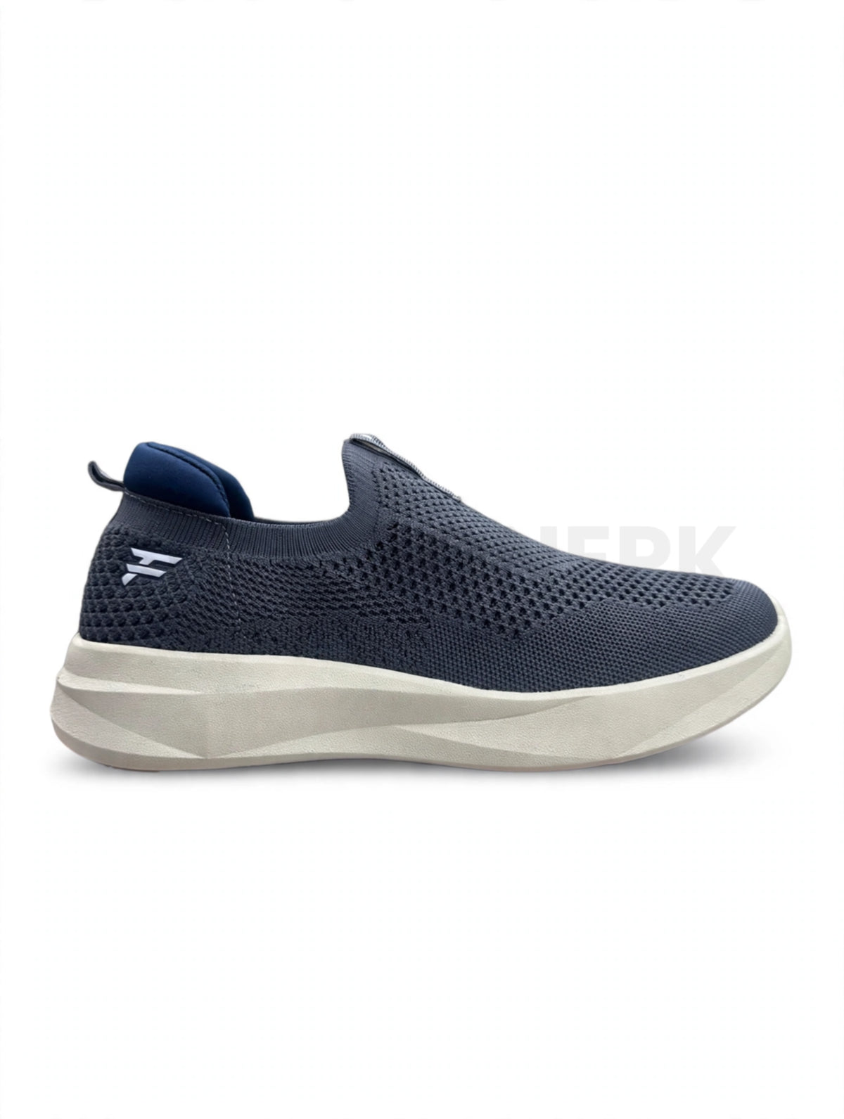 HF Sock Knit Slip-On Runner - Slate Grey White